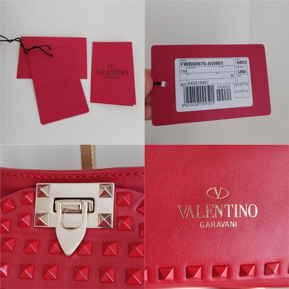 Valentino Garavani Rockstud Rouge 2 Way Satchel Bag - Picture 4 of 17